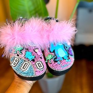 Kids Monsters Inc Themed Customized Crocs size 12